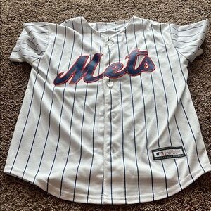 Genuine Merchandise Kids Mets Pinstripe Jersey